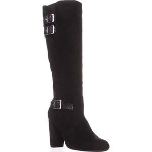 NWT Rialto Vegan Suede Knee High Buckle Boots, 10M
